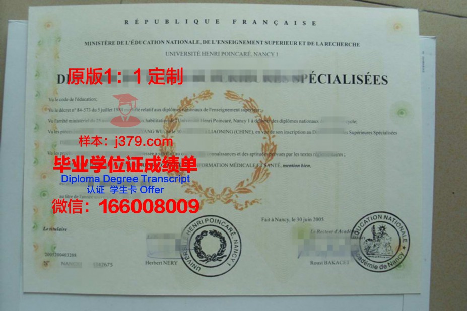 南锡-梅斯商业学院研究生毕业证