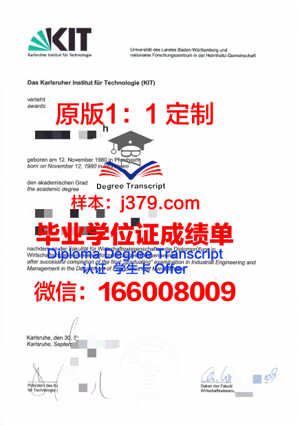 卡尔斯鲁厄国立设计学院毕业文凭