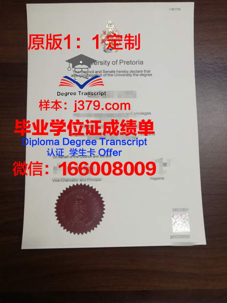 南非大学毕业证学位文凭学历Diploma
