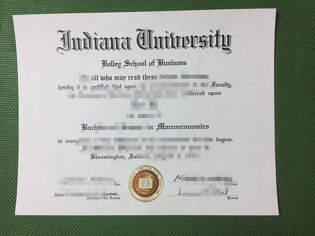 印第安纳大学伯明顿分校毕业证成绩单
