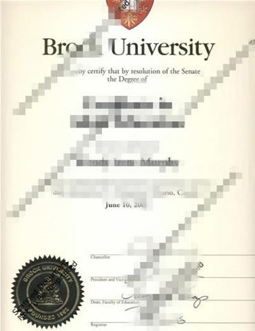 布鲁克大学毕业证成绩单