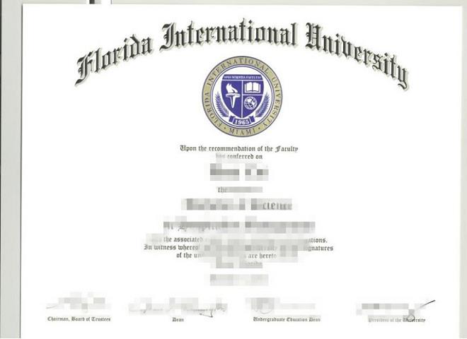 佛罗里达国际大学毕业证成绩单