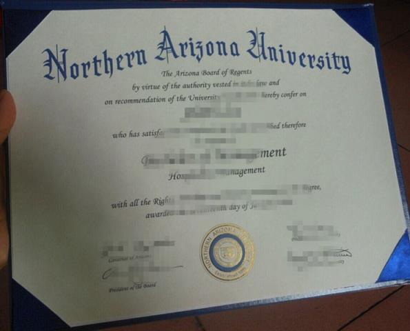 北亚利桑那大学毕业书样式