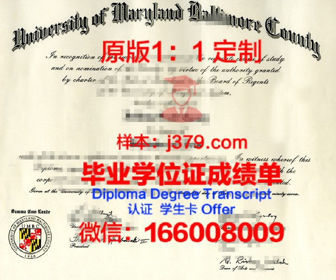 【美国学校】陶森大学巴尔的摩希伯来学院毕业证样本