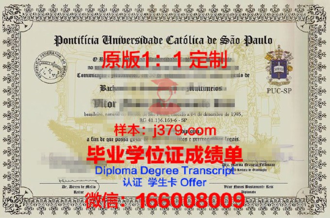 圣保罗大学研究生毕业证书(圣保罗大学博士学费)